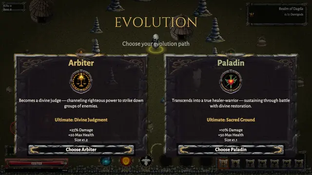 Evolution: Arbiter or Paladin